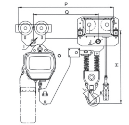 電動(dòng)葫蘆結(jié)構(gòu)圖 電動(dòng)葫蘆結(jié)構(gòu)圖